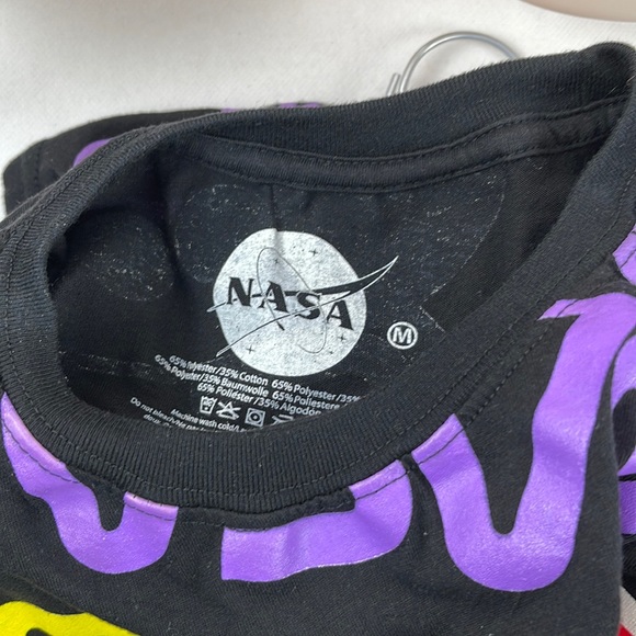 NASA Neon Color Spaceship T-Shirt - Picture 2 of 4